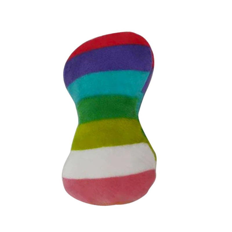 ANYWAGS Pet Toys Rainbow Plush Pipe Slippers Squeaky Interactive Item