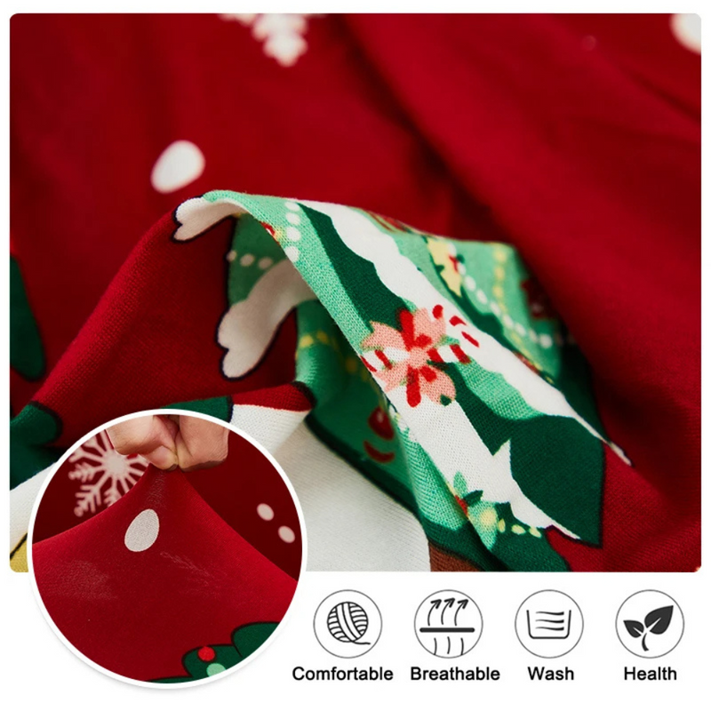 Anyseat Sofa Cover Red Festive Christmas Anti Dirt Elastic Couch Slipcover