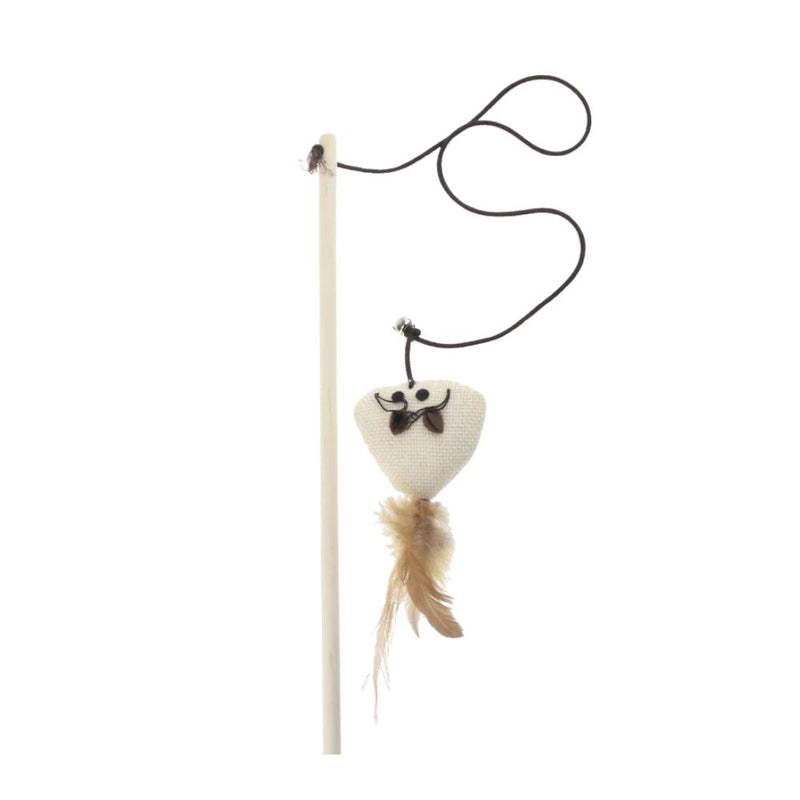 ANYWAGS Pet Toys Catcher Stick Wood Rod Mouse Interactive Accessories