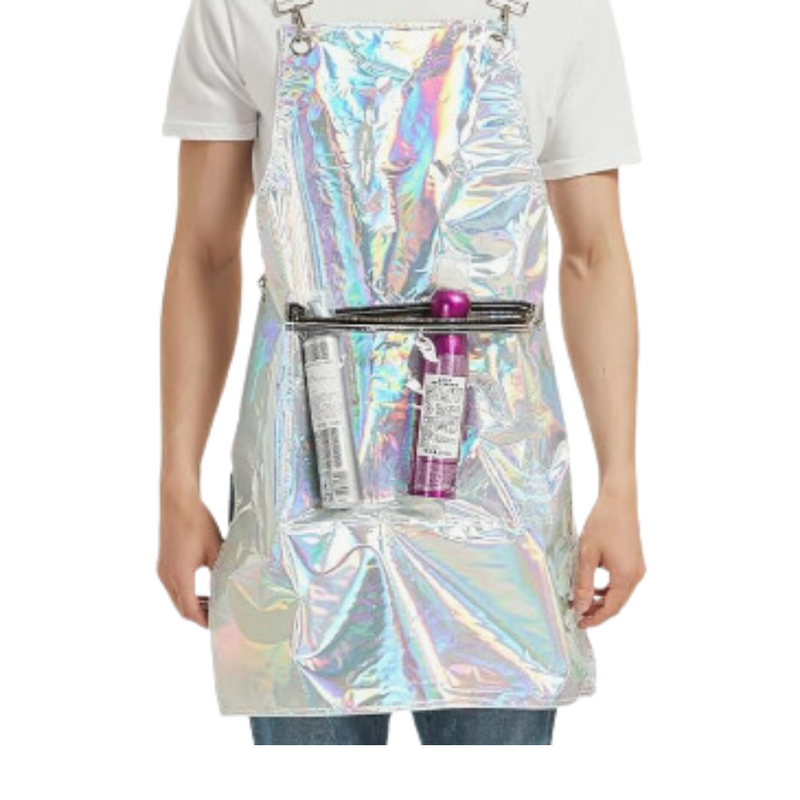 Anypron Laser Barber Apron Waterproof Cross-Back 3 Pockets for Stylists