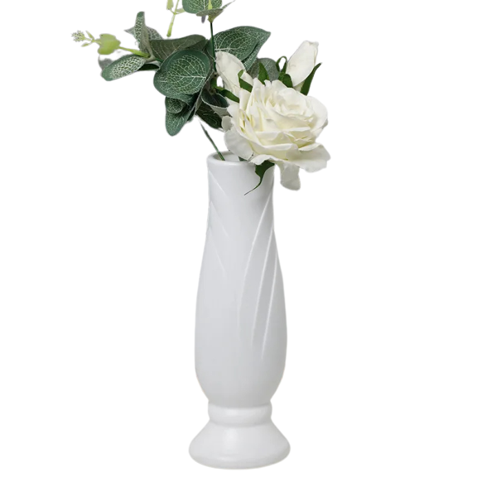 ANYDECO Flower Vase White Small Nordic Style Pot Living Room Decor