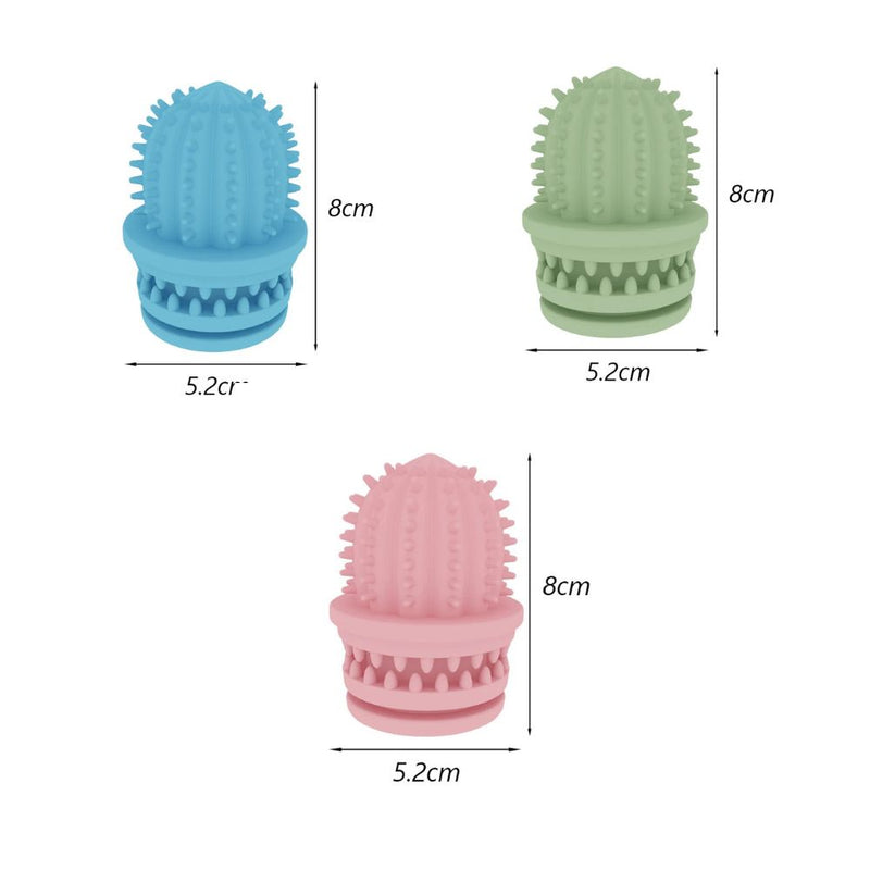 ANYWAGS Pet Toys Newest Clean Teeth Safety TPR Cactus Training Fetch