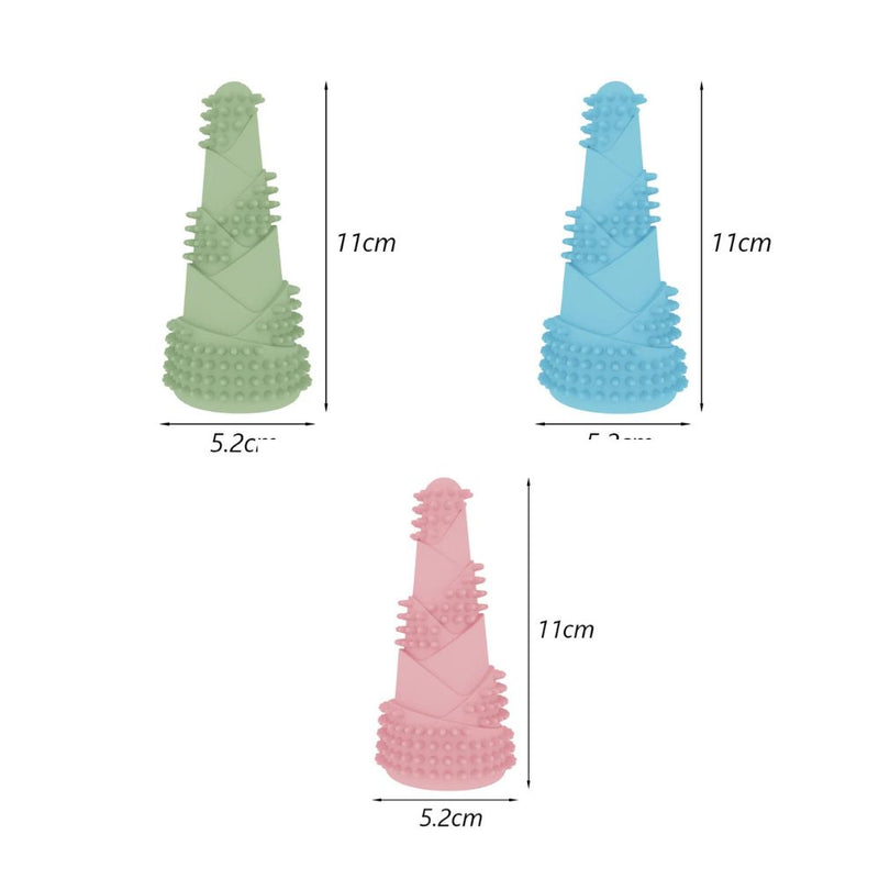 ANYWAGS Pet Toys Newest Clean Teeth Safety TPR Bamboo Training Fetch