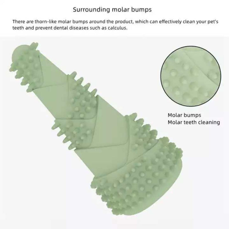 ANYWAGS Pet Toys Newest Clean Teeth Safety TPR Bamboo Training Fetch