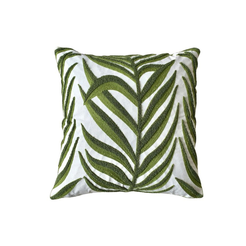 Anypillow Green Palm Leaves Embroidered Pillowcase Decorative Cushion Cover (Copy)