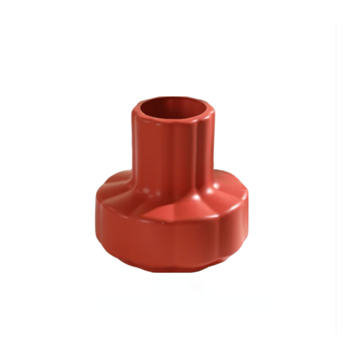 ANYDECO Flower Vase Coral Red Small Nordic Style Pot Home Decor