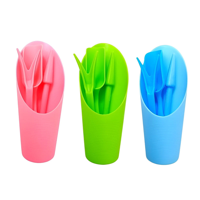 Anygreen Garden Planter Kit 4PC Set Mini DIY Gardening Tools for Succulents Seedlings Bonsai