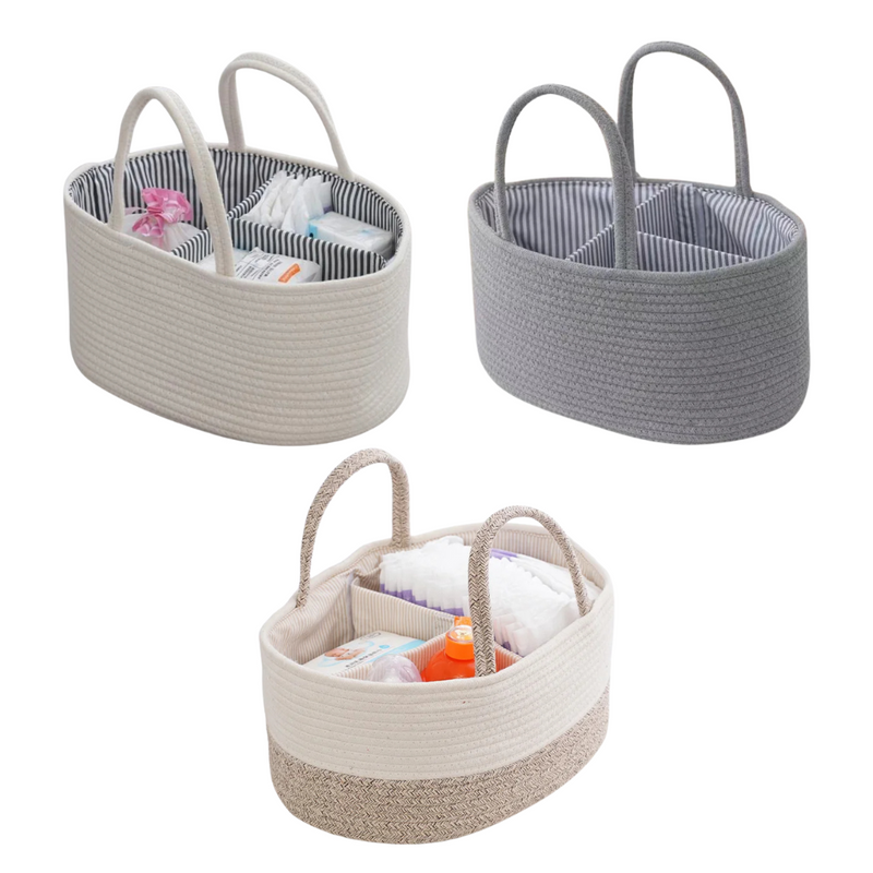 Anysort Mommy Diaper Bag Oval Basket Stackers And Caddies Storage Organizer