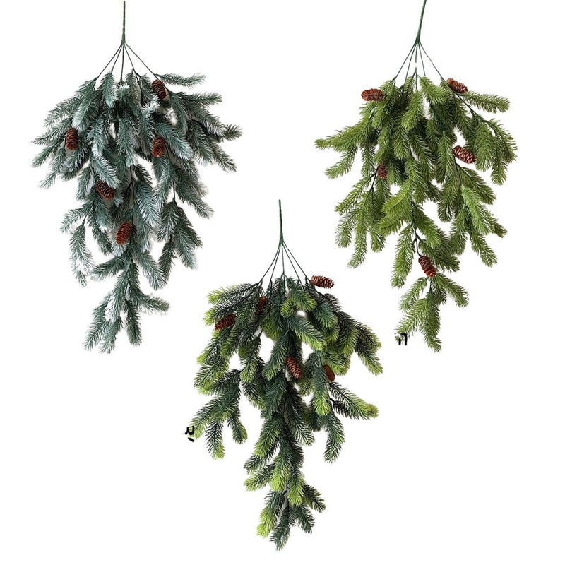 ANYDECO Christmas Wall Artificial Plant Vine Evergreen Hanging Decor