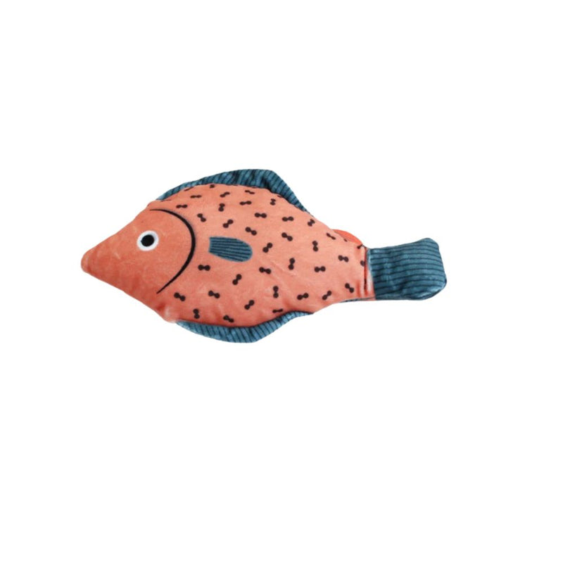 ANYWAGS Pet Toys Orange Squeaky Sea Fish Shape Sphynx Plush Cat Accessories