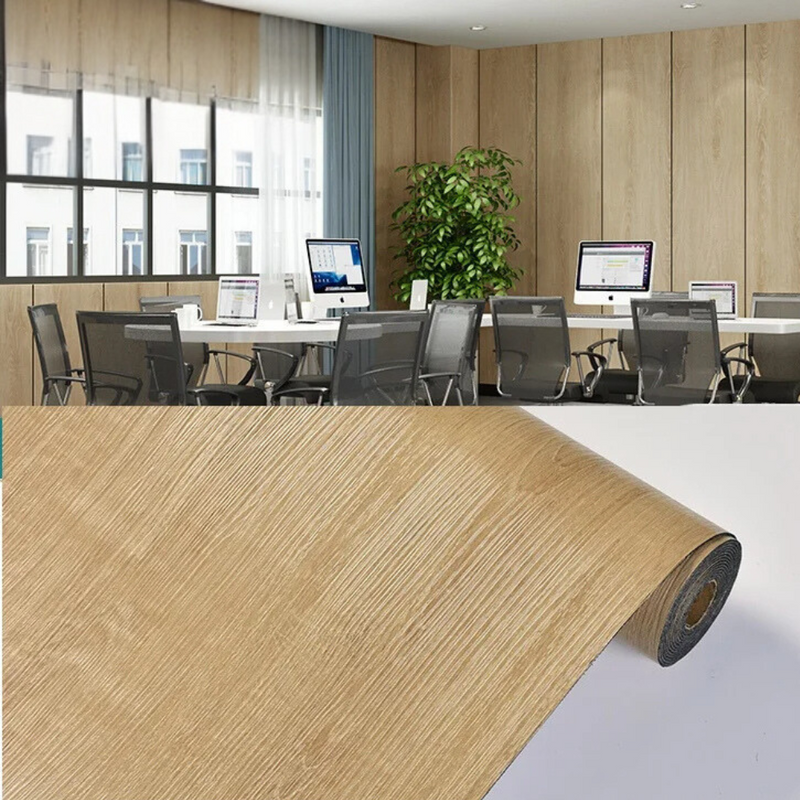 ANYHOUZ Vinyl Floor Tile 40x300cm Warm Blonde Wood Grain Waterproof