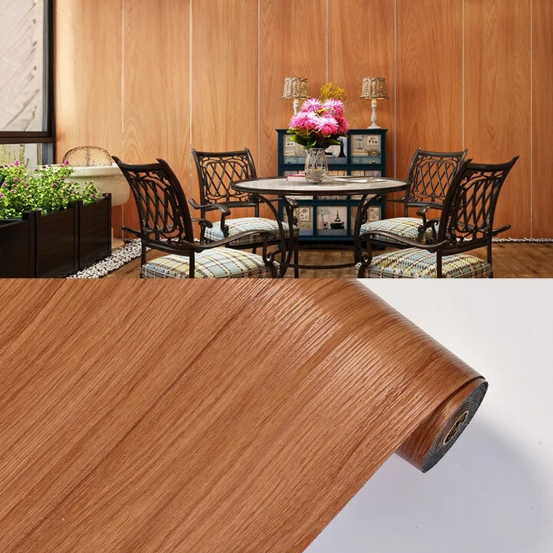 ANYHOUZ Vinyl Floor Tile 40x300cm Apricot Wood Grain Waterproof