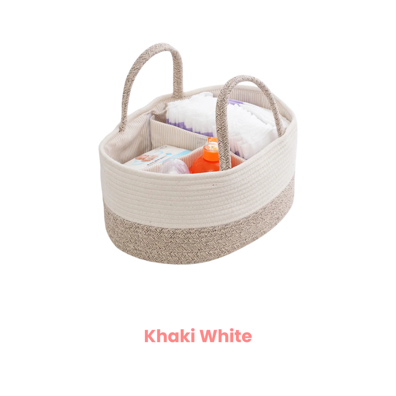 Anysort Mommy Diaper Bag Oval Basket Stackers And Caddies Storage Organizer