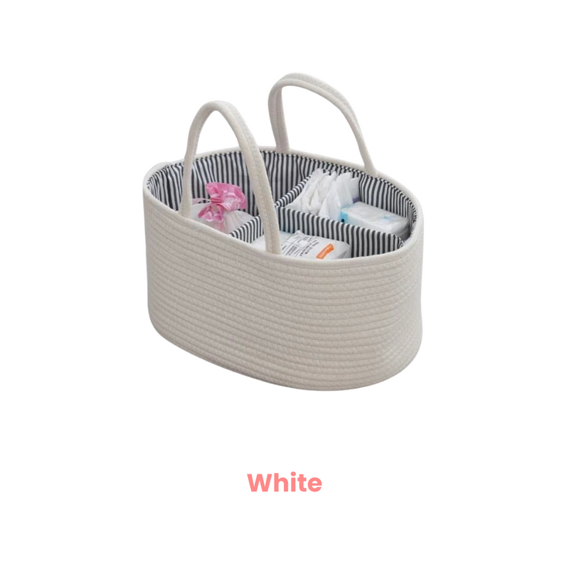 Anysort Mommy Diaper Bag Oval Basket Stackers And Caddies Storage Organizer