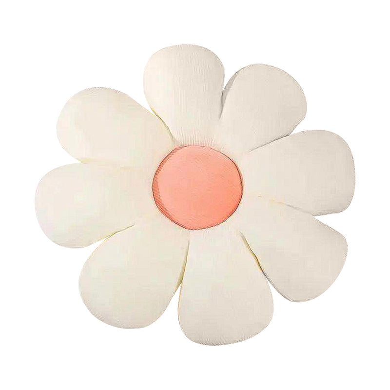 Anypillow White Daisy Throw Pillow with Plush Cushion