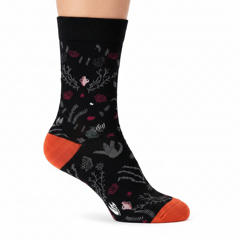 Anyfootwear 5 Pairs Size 5-9 of Fashion Long Sock Cartoon Personalized Creative Random Plants For Men Woman Foot Cold Winter Warm Comfortable Accessories