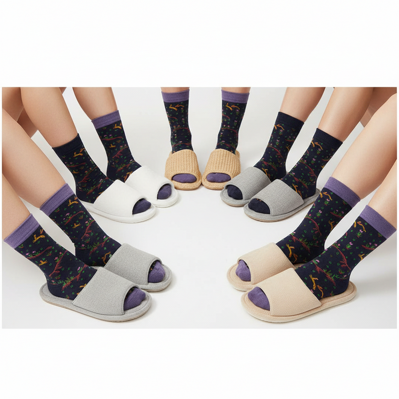 Anyfootwear 5 Pairs Size 5-9 of Fashion Long Sock Cartoon Personalized Creative Random Rabbit For Men Woman Foot Cold Winter Warm Comfortable Accessories