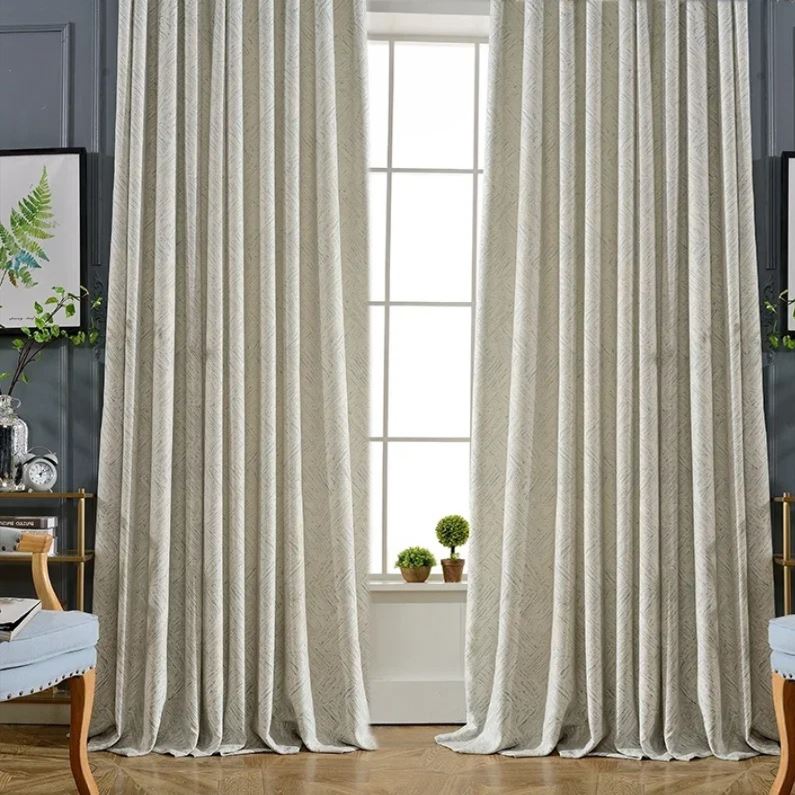Anydrape Curtain White 250cmx250cm Nordic Minimalist Modern Curtains Chenille Thick Shade