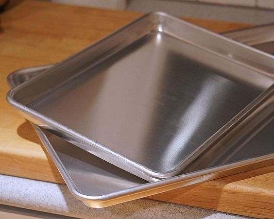 Anygleam 35x25 cm Baking Pan Tray Aluminum Sheet Rectangular Bakeware Kitchen Oven Food Tools
