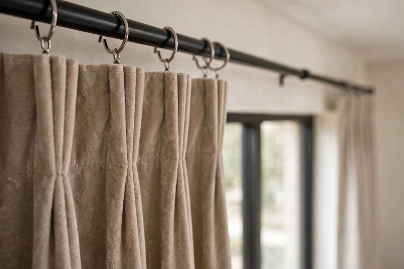 Anydrape Light Pawn Velvet Blackout Curtains – High‑Quality Modern Luxury Drapes for Living Room, Bedroom & Dining Windows
