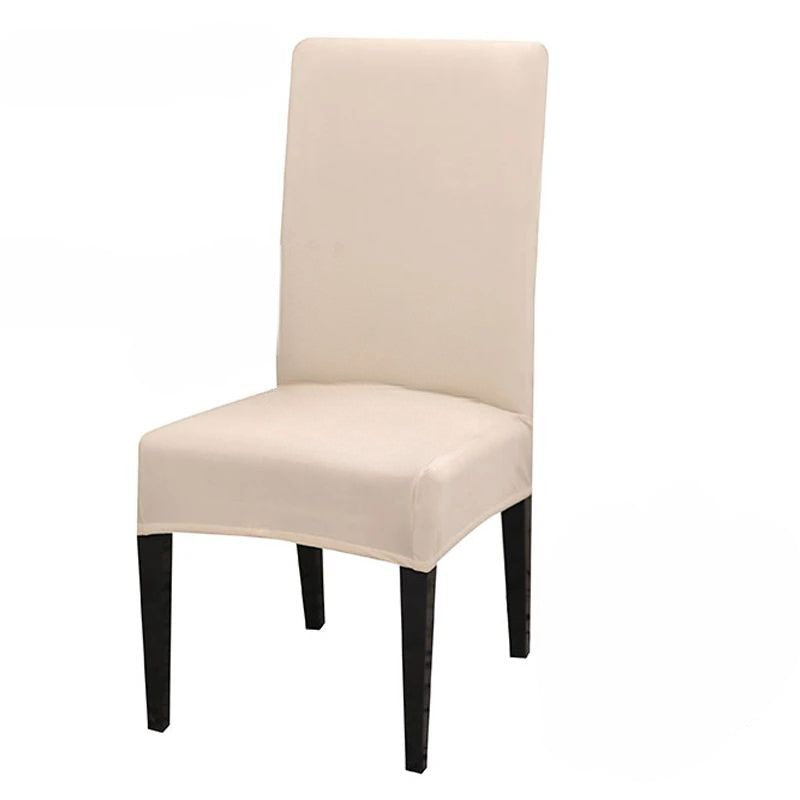 Anyseat Chair Cover Ivory with Anti-Dirt and Waterproof Elastic Material for Dining Room Kitchen Wedding Hotel Banquet Restaurant