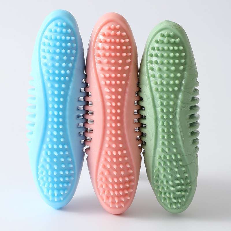 ANYWAGS Pet Toys Newest Clean Teeth Safety TPR Cucumber Training Fetch