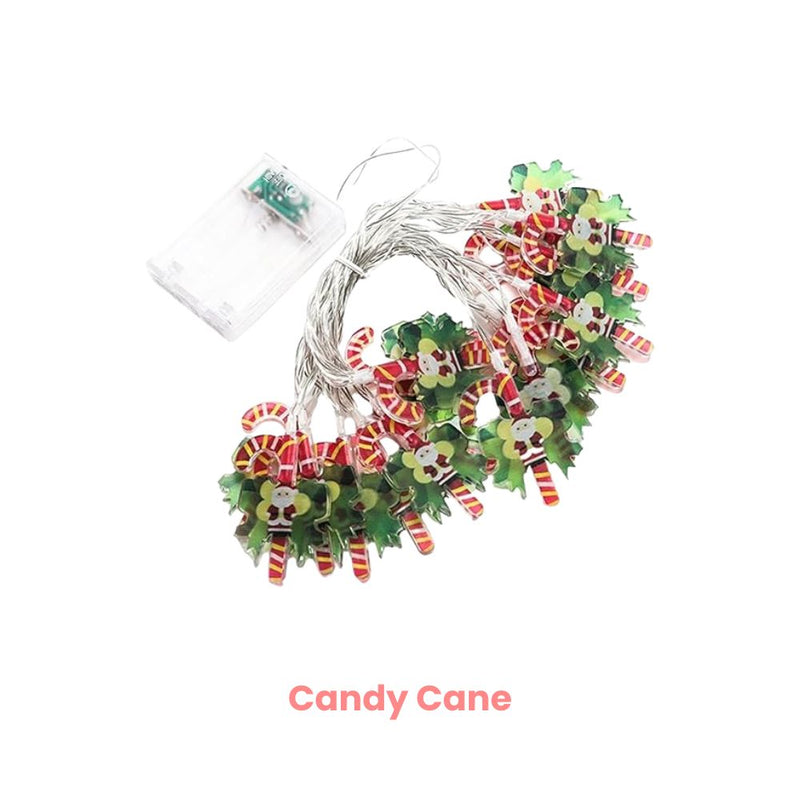 ANYDECO Christmas String Lights Novelty Yellow 10 LED USB Hanging Holiday Decor