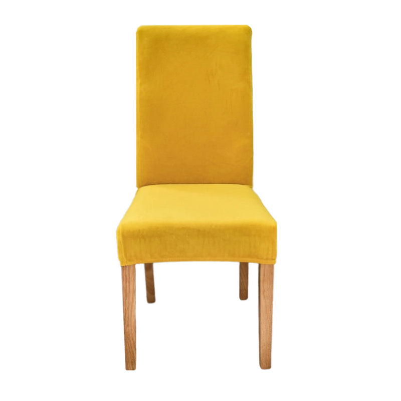 Anyseat Chair Cover Turmeric Velvet Plush Slipcover for Dining Kitchen
