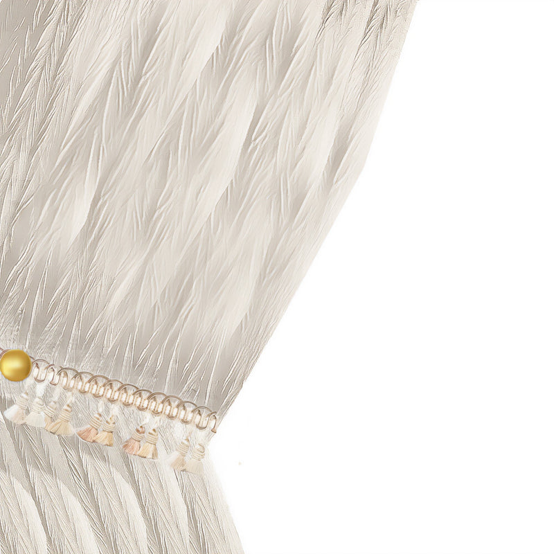 Anydrape Curtain White 250cmx250cm Sheer Transparent Line Window Home Curtain