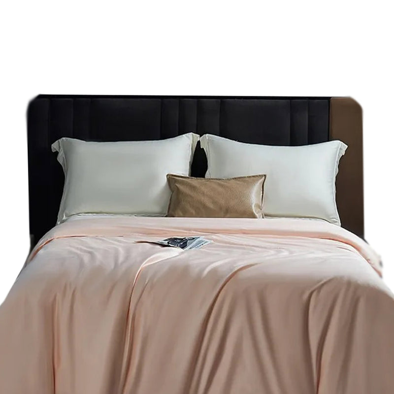 Anycozy Duvet Cover Peach Premium Soft Mulberry Silk Blanket Comforter 5000G