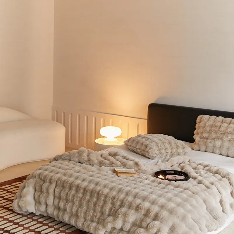 Anycozy Brown Imitation Fur Luxury Winter Blanket 160x200cm