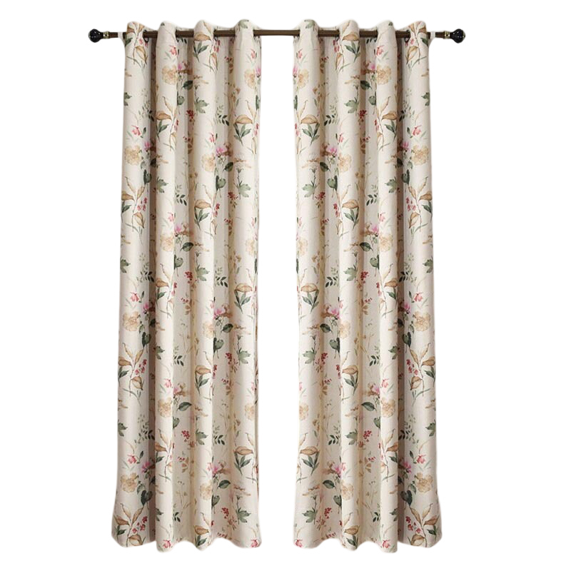Anydrape 250cm Curtain Beige Flower Design Modern Luxury Retro Style Texture for Living Room Bedroom Dining Fashion Decor