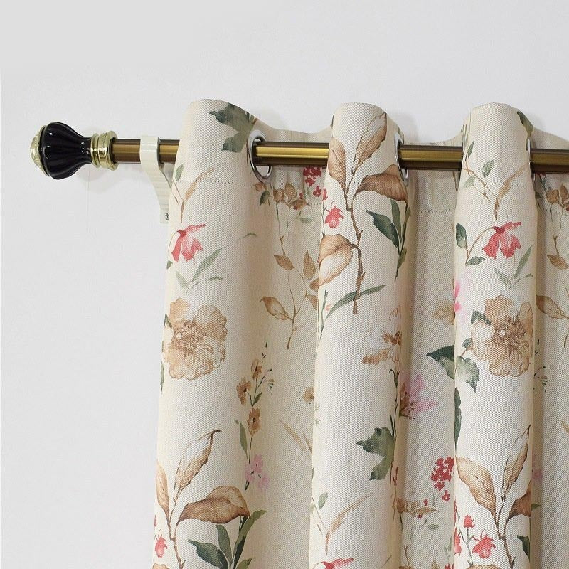 Anydrape 300cm Curtain Beige Flower Design Modern Luxury Retro Style Texture for Living Room Bedroom Dining Fashion Decor