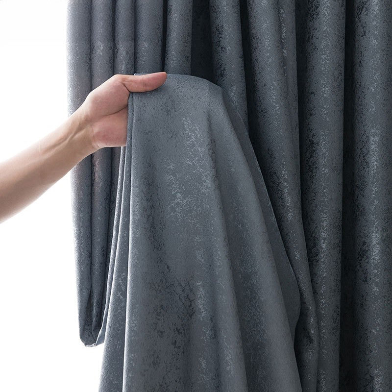 Anydrape Plain Grey Luxury Curtains – Modern Textured Drapes for Living Room, Bedroom & Dining Decor