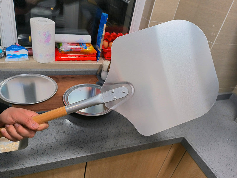 Anygleam 30x35cm Inch Pizza Spatula With Wooden Handle Bakeware Kitchen Tools Oxidation