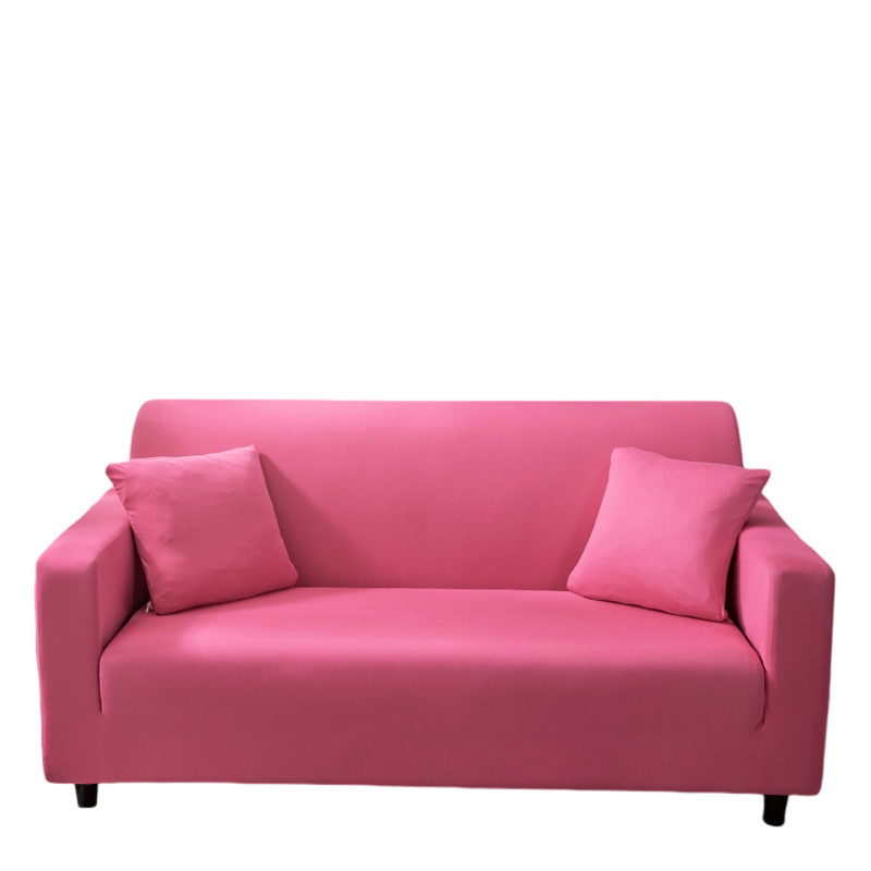 Anyseat 4 Seater Sofa Cover Plain Rose Red Style and Protection For Living Room Sofa Chair Elastic Stretchable Slipcover
