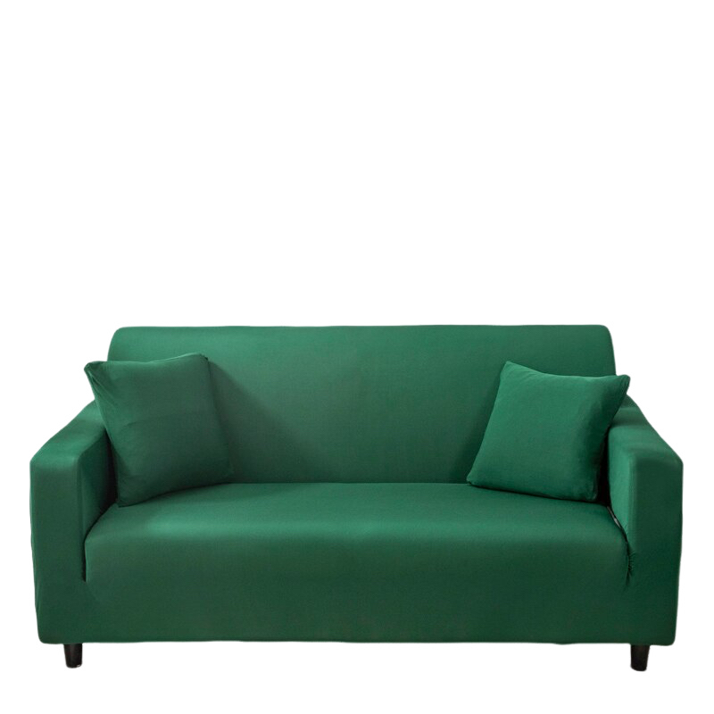 Anyseat 4 Seater Sofa Cover Plain Green Style and Protection For Living Room Sofa Chair Elastic Stretchable Slipcover