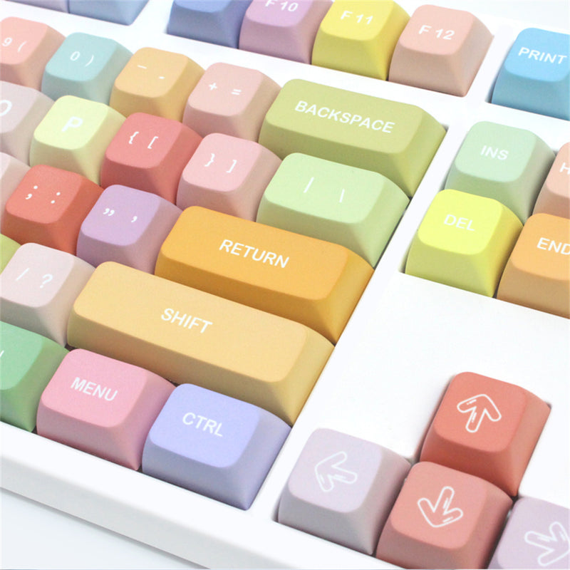 ANYMOB Keycap Keyboard Gummy Bears 133 Keys Colorful Mechanical Gaming DIY Dye Touch Clicks