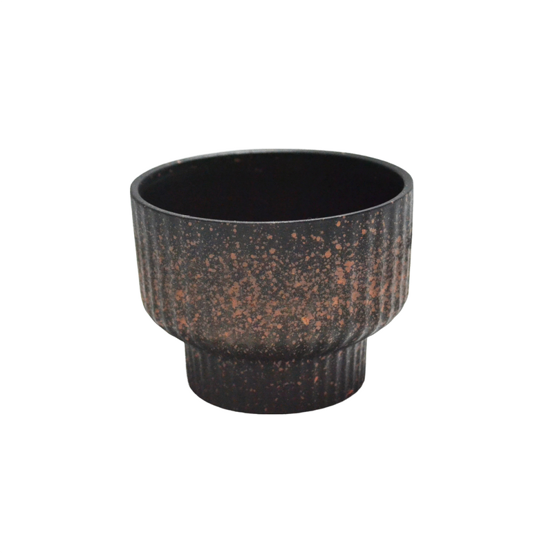 ANYDECO Flower Vase Speckled Orange Small Succulent Plant Pot Home Office Decor