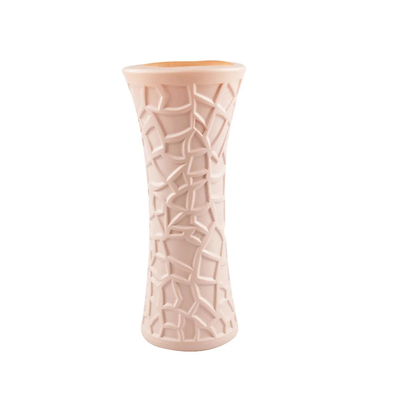 ANYDECO Flower Vase Pink Large Geometric Nordic Style Pot Home Decor