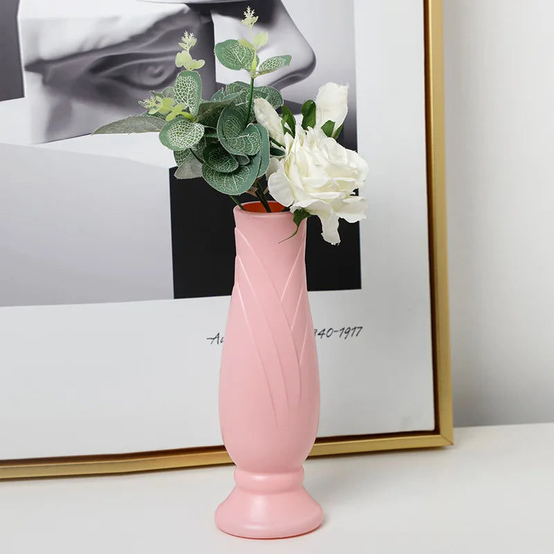 ANYDECO Flower Vase Pink Small Nordic Style Pot Living Room Decor