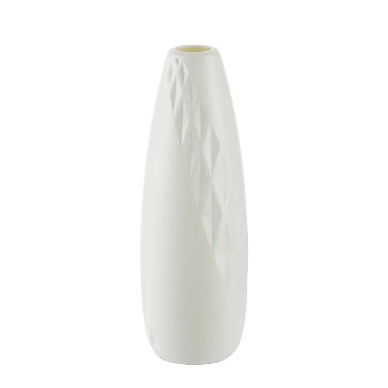 ANYDECO Flower Vase White Small Nordic Style Pot Table Decor