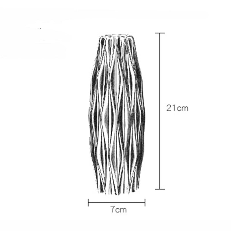 ANYDECO Flower Vase White Small Geometric Nordic Style Pot Home Decor