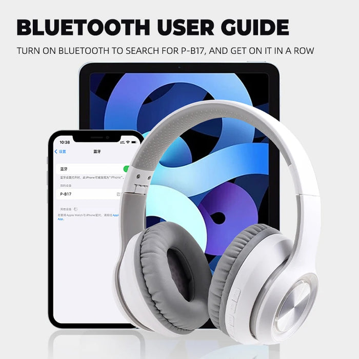 ANYMOB Headphone Black PB17 Bluetooth Hifi Wireless Headset