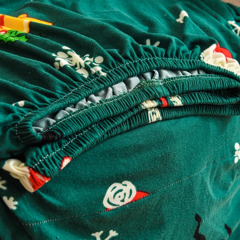 Anyseat Chair Cover Green Christmas Design Dust Proof Tub Slipcover Home Decor