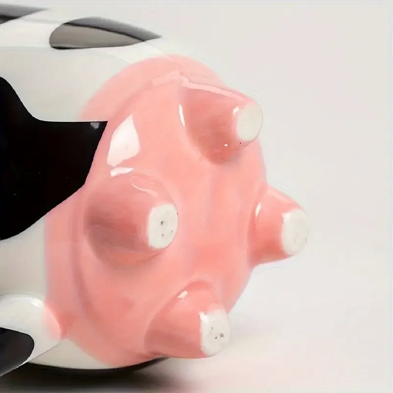 ANYGLEAM Coffee Mug Ceramic With Cow Print Hot Bevarages Drinkware