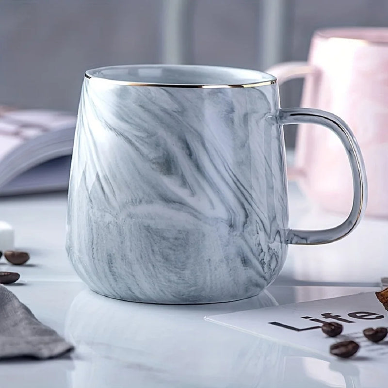 ANYGLEAM Coffee Mug Nordic Style Marble Pattern Cup Drinkware