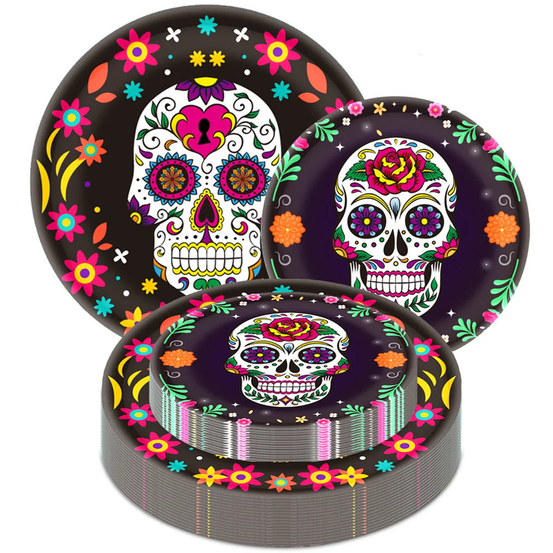 ANYPARTY Disposable Paper Plates 10Pcs Halloween Party Tableware