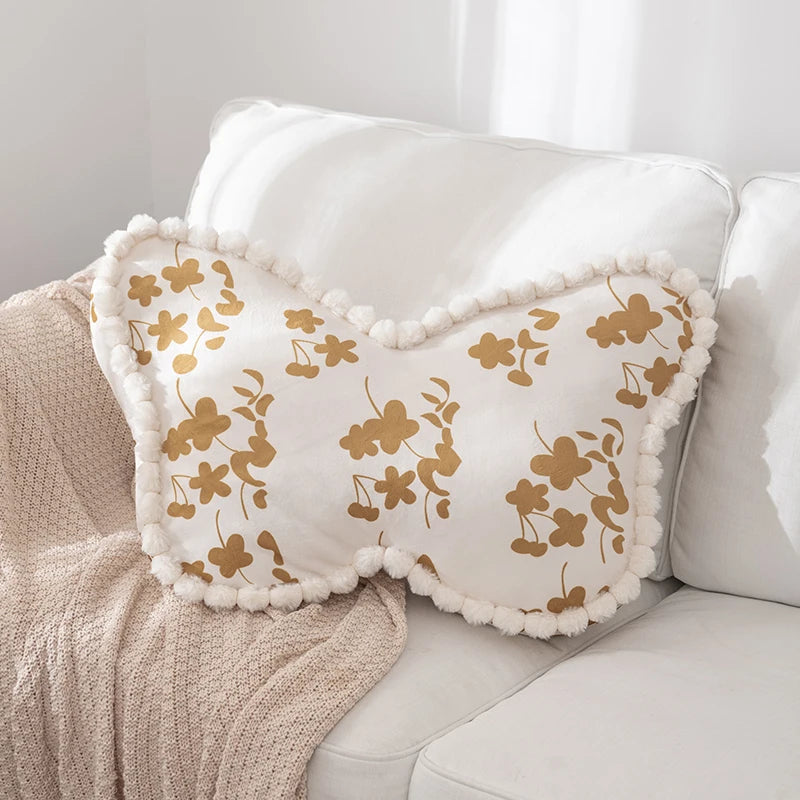 Anypillow Butterfly Velvet Pillow with Soft Plush Filling