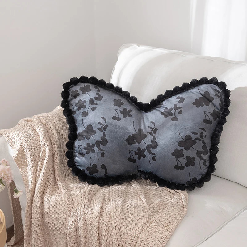 Anypillow Butterfly Velvet Pillow with Soft Plush Filling